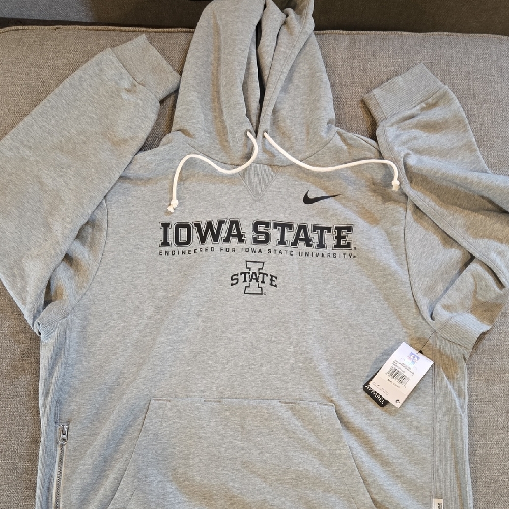 Nike Gray Iowa State Pullover Hoodie